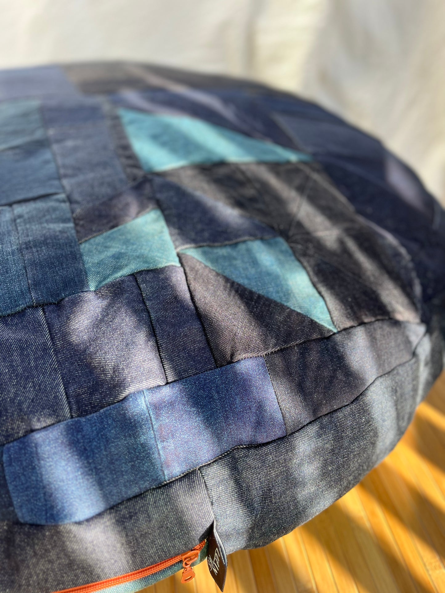 Upcycled One-Of-A-Kind Bed ~ Dark Quilted Dome _ Large 36"