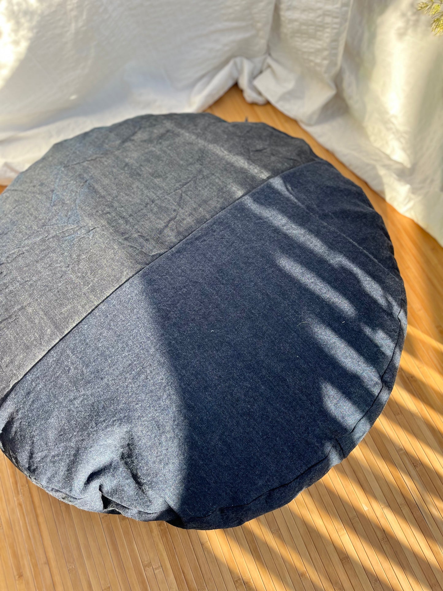 Upcycled One-Of-A-Kind Bed ~ Dark Quilted Dome _ Large 36"