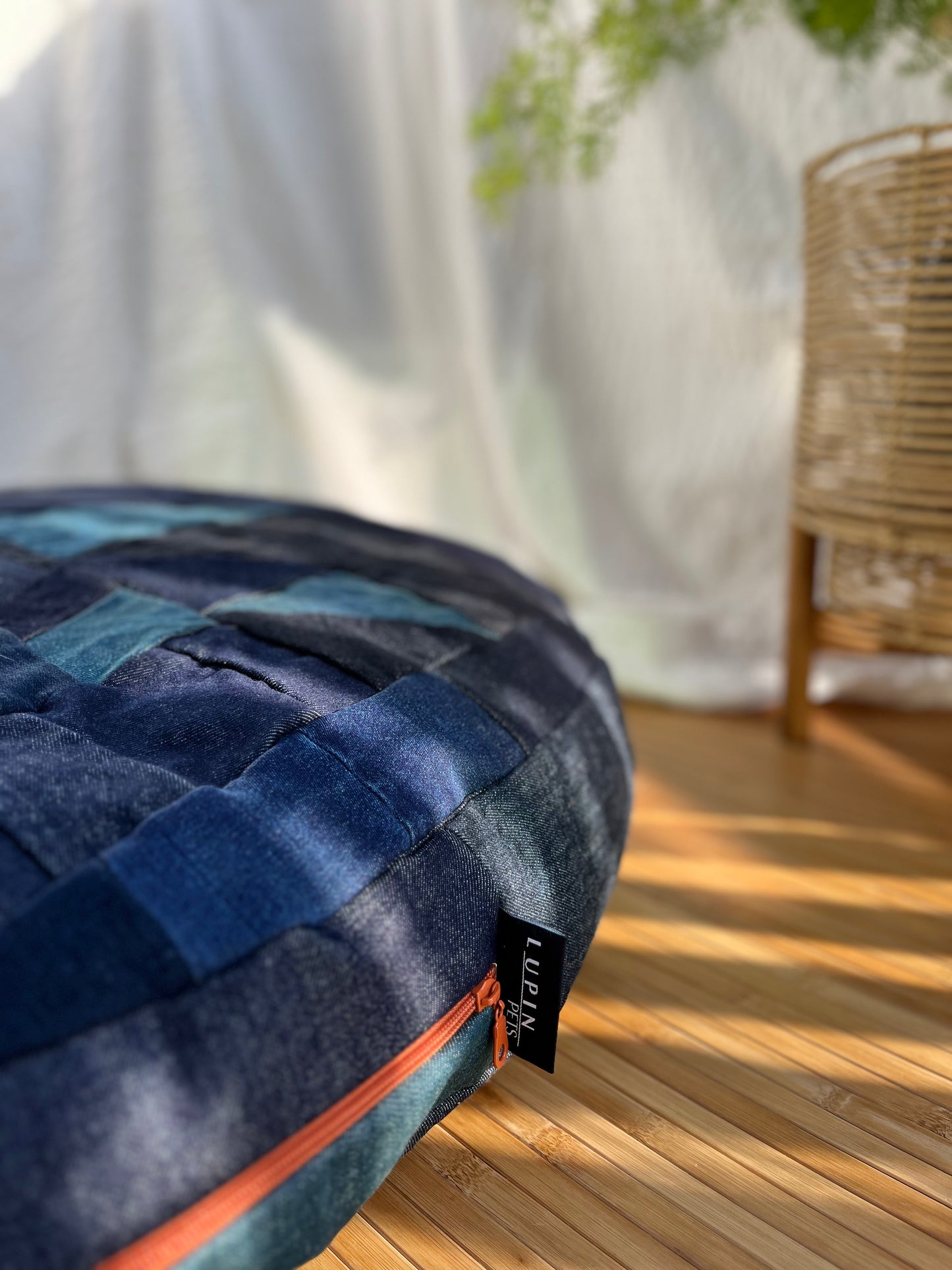 Upcycled One-Of-A-Kind Bed ~ Dark Quilted Dome _ Large 36"