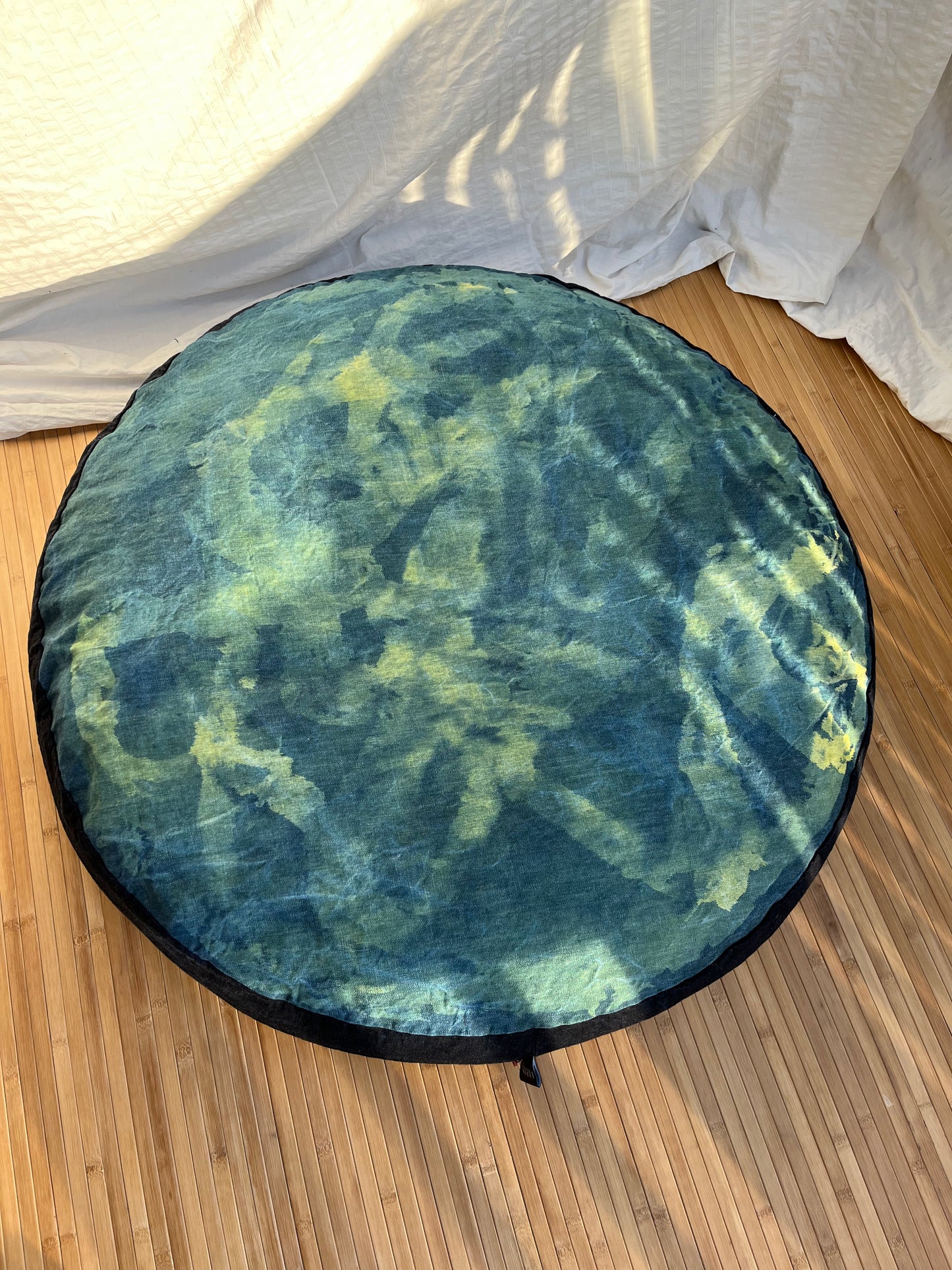 Upcycled One-Of-A-Kind Bed ~ Green Cloud Dome _ Large 36"